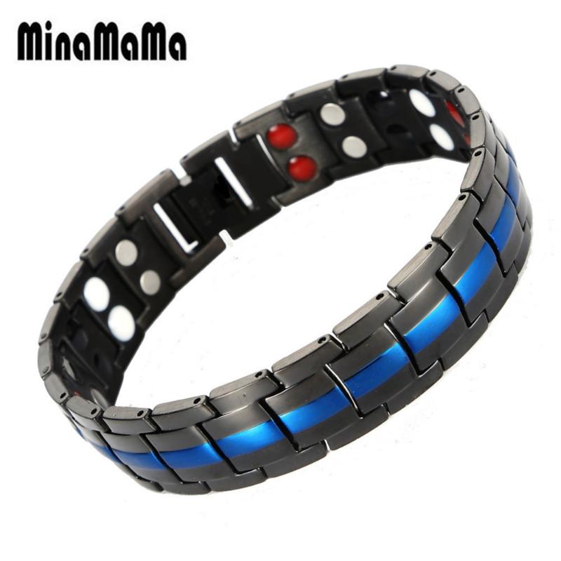 Charm Bracelets Healthy Magnetic Bracelet For Woman Men Stainless Steel Power Therapy Magnets Ion Far Infrared Tool Lovers Gift
Charm Bracelets Healthy Magnetic Bracelet For Woman Men Stainless Steel Power Therapy Magnets Ion Far Infrared Tool Lovers Gift