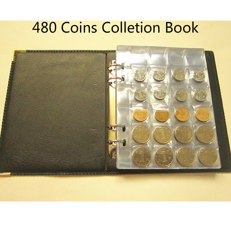 480 Pieces Coins Storage Book Commemorative Coin Collection Album Holders Collection Volume Folder Hold Multi-Color Empty Coin C0926 от DHgate WW