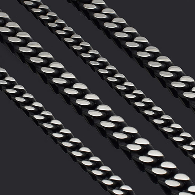 Dolaime 5mm/7mm hiphop chain necklace flat in blacksilver color locomotive style men's necklaces gift for boyfriend
Dolaime 5mm/7mm hiphop chain necklace flat in blacksilver color locomotive style men's necklaces gift for boyfriend