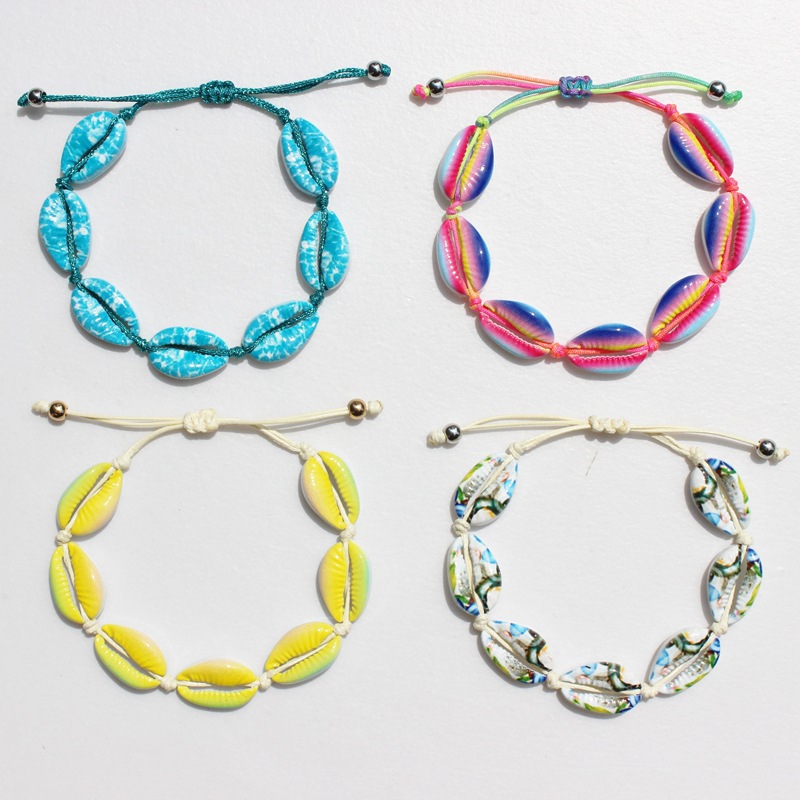 Dayoff Bohemia Style Ajustable Woven Bracelet Beach Charms Colorful Alloy Shell Bracelets Chains for Womens Jewelry B89
Dayoff Bohemia Style Ajustable Woven Bracelet Beach Charms Colorful Alloy Shell Bracelets Chains for Womens Jewelry B89