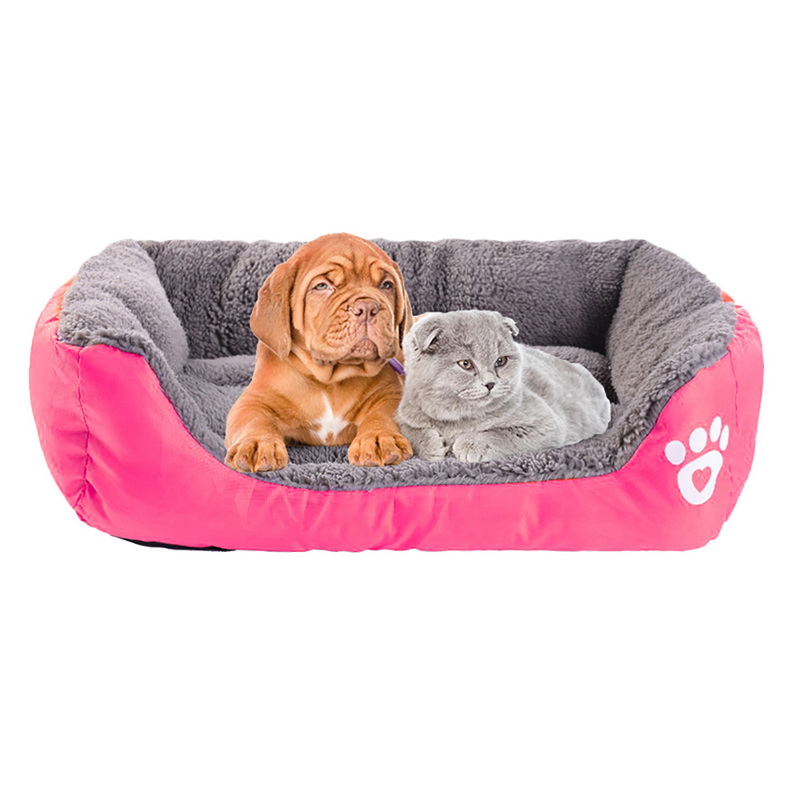 S-3XL 9 Colors Pet Sofa Dog Beds Waterproof Bottom Soft Fleece Warm Cat Bed House Petshop Cama Perro