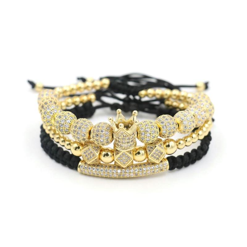 Luxury Jewelry 3pcs/Set Bracelet Men Hip Hop Gold Cubic Micro Pave CZ Ball Charm Bracelets For Women Couples Pulseira Bileklik
Luxury Jewelry 3pcs/Set Bracelet Men Hip Hop Gold Cubic Micro Pave CZ Ball Charm Bracelets For Women Couples Pulseira Bileklik