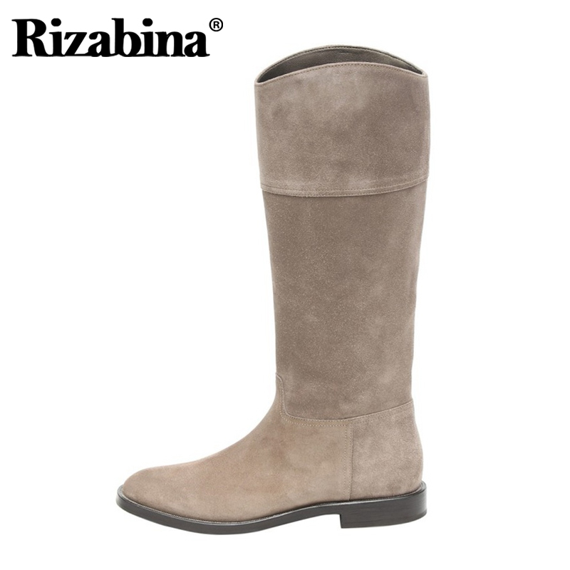 Rizabina Women Real Leather knee High Boots Round Toe Low Heel Retro Fashion Boots Slip On Shoes Ladies Footwear Size 35-44, Ivory
Rizabina Women Real Leather knee High Boots Round Toe Low Heel Retro Fashion Boots Slip On Shoes Ladies Footwear Size 35-44, Ivory