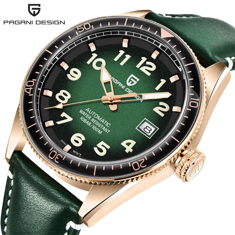 PAGANI Design Men Watches Automatic Mechanical 100M Waterproof Fashion Wrist Watch Men Clock Relogio Masculino 2020, Silver black
PAGANI Design Men Watches Automatic Mechanical 100M Waterproof Fashion Wrist Watch Men Clock Relogio Masculino 2020, Silver black