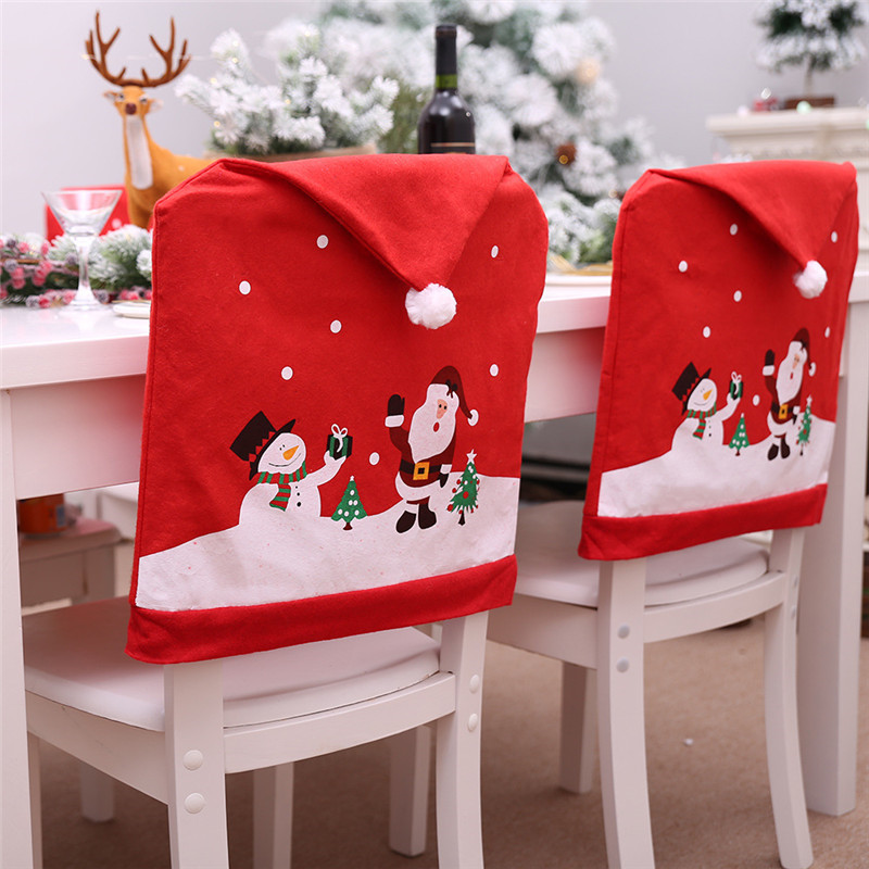 1PC Snowman Santa Claus Cap Chair Cover New Year 2021 Dinner Table Christmas Hat Chair Back Covers Xmas Decorations for Home
1PC Snowman Santa Claus Cap Chair Cover New Year 2021 Dinner Table Christmas Hat Chair Back Covers Xmas Decorations for Home