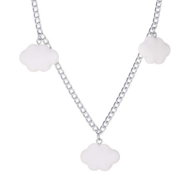 2020 Exaggeration White Clouds Pendant Necklace for Women Girl Cool Party Cartoon Cloud Clavicle Chain Ins Fashion Jewelry Gift
2020 Exaggeration White Clouds Pendant Necklace for Women Girl Cool Party Cartoon Cloud Clavicle Chain Ins Fashion Jewelry Gift