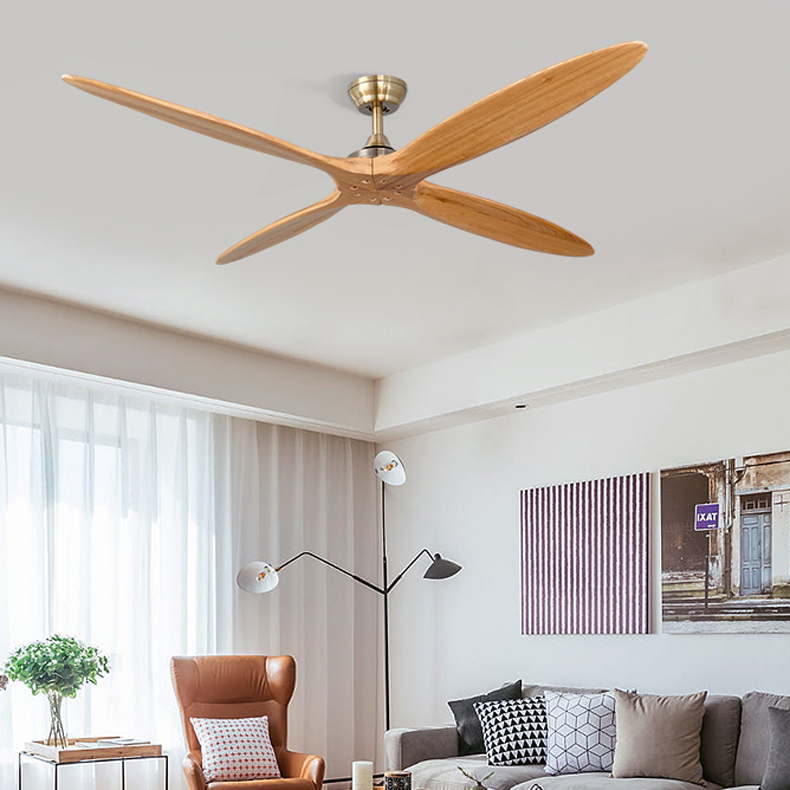 Creative Indoor ceiling fan DC Motor Ceiling Fan with Remote Control 56 Inch Brushed Chrome with Solid Wood Teak Colored Blades
Creative Indoor ceiling fan DC Motor Ceiling Fan with Remote Control 56 Inch Brushed Chrome with Solid Wood Teak Colored Blades