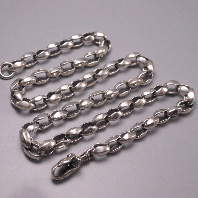 S925 Sterling Silver Necklace Women Men Luck Special Beads Chain Necklace 8.5mmW 22inch 95-96g
S925 Sterling Silver Necklace Women Men Luck Special Beads Chain Necklace 8.5mmW 22inch 95-96g