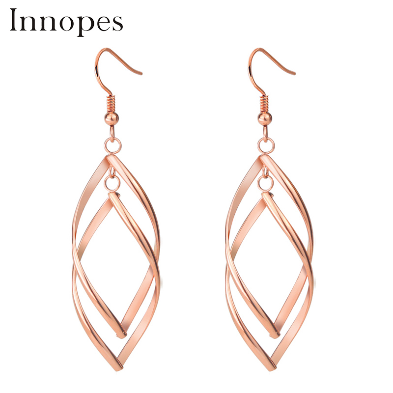 Dangle & Chandelier Innopes Fashion Double Loop Drop Earrings For Women Long Wave High Quality Statement Wedding Jewelry
Dangle & Chandelier Innopes Fashion Double Loop Drop Earrings For Women Long Wave High Quality Statement Wedding Jewelry