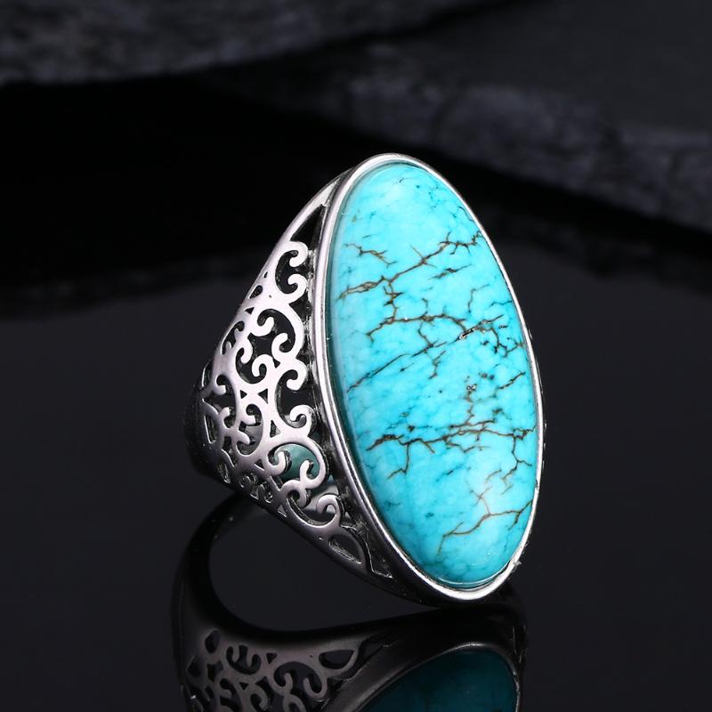Women's Ring 925 Sterling Silver Ring Fine Jewelry Vintage Turquoise Hollow Elegant Gift Party Wedding
Women's Ring 925 Sterling Silver Ring Fine Jewelry Vintage Turquoise Hollow Elegant Gift Party Wedding