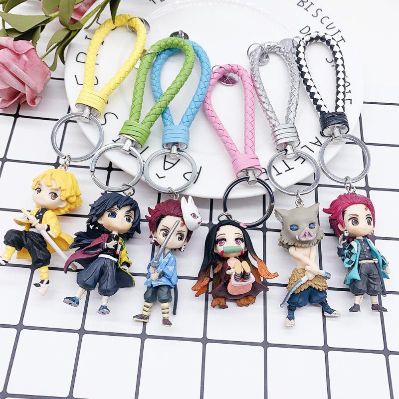 Keychains 6pcs Demon Blade Keychain Anime Kimetsu No Yaiba Figure Tanjirou Nezuko Action Slayer Figurine Toy Gift 5-7cm
Keychains 6pcs Demon Blade Keychain Anime Kimetsu No Yaiba Figure Tanjirou Nezuko Action Slayer Figurine Toy Gift 5-7cm