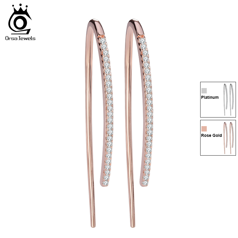 ORSA JEWELS 2020 New Eco-Friendly Beautiful Rose Gold Color Earrings for Women Micro Paved CZ Earring For Girls and Women OE121
ORSA JEWELS 2020 New Eco-Friendly Beautiful Rose Gold Color Earrings for Women Micro Paved CZ Earring For Girls and Women OE121
