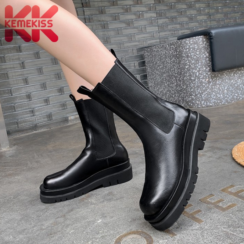 KemeKiss Real Leather Woman Short Boots Fashion Flats Winter Shoes Women Mid Calf Boot Office Lady Sexy Footwear Size 34-39, Black 1
KemeKiss Real Leather Woman Short Boots Fashion Flats Winter Shoes Women Mid Calf Boot Office Lady Sexy Footwear Size 34-39, Black 1