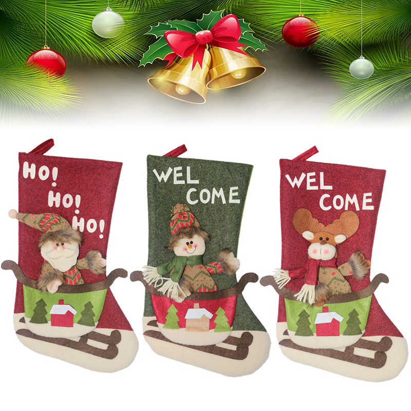 1pcs Christmas Gift HoldersDecorations Pendant Christmas Sock Gift Bag Holder Tree Ornaments Pendant Party Supplies
1pcs Christmas Gift HoldersDecorations Pendant Christmas Sock Gift Bag Holder Tree Ornaments Pendant Party Supplies