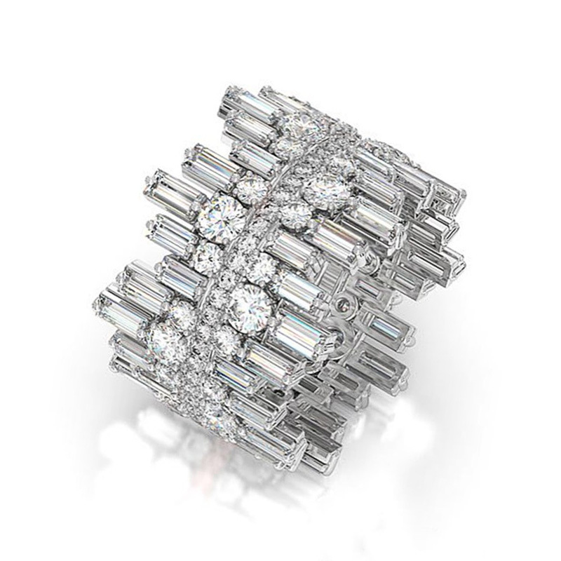 Gorgeous Little Daisy Cubic Zirconia Wedding Party Ring for Women Personality Irregularity Design Trendy Jewelry Anniversary Gift Rings
Gorgeous Little Daisy Cubic Zirconia Wedding Party Ring for Women Personality Irregularity Design Trendy Jewelry Anniversary Gift Rings