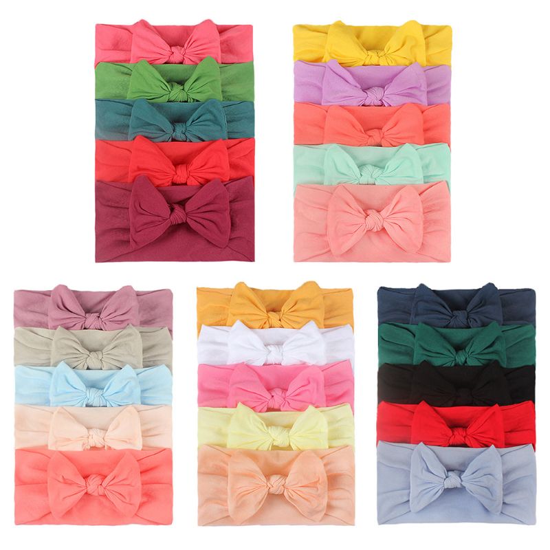 5Pcs/Set Baby Girls Lovely Bow Hairband Elastic Wide Headband Stretch Knot Bandanas Turban Headdress Clothing Accessory
5Pcs/Set Baby Girls Lovely Bow Hairband Elastic Wide Headband Stretch Knot Bandanas Turban Headdress Clothing Accessory