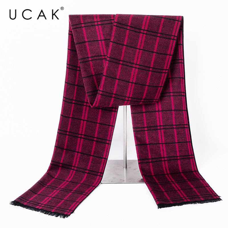 Scarves UCAK Brand Autumn Winter Warm Design Soft Scarfs For Men Women Fashion Casual Plaid Cotton Knit Scarf With Short Tassels A21
Scarves UCAK Brand Autumn Winter Warm Design Soft Scarfs For Men Women Fashion Casual Plaid Cotton Knit Scarf With Short Tassels A21