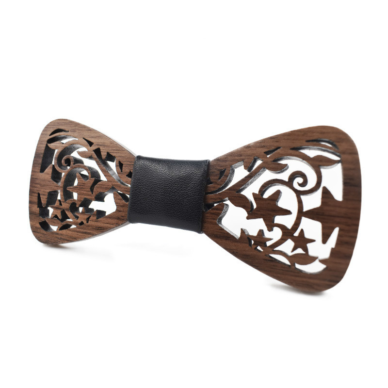Classic Hollow Carved Star Wooden Fashion Bow Tie Casual Wedding Accessories Solid Maple / Black Walnut Wood Bowtie Male Jewelry
Classic Hollow Carved Star Wooden Fashion Bow Tie Casual Wedding Accessories Solid Maple / Black Walnut Wood Bowtie Male Jewelry