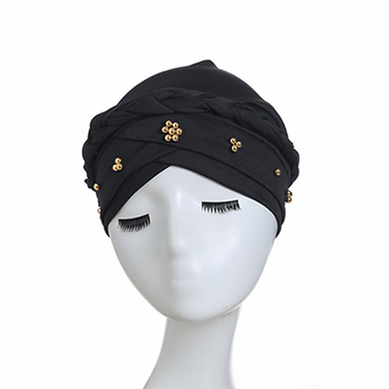 2020 Women Fashion Cap Chemo Knot Soft Turban Hat Stretch Wrap Muslim Braid Cover Hair Accessories Casual Scarf, Black
2020 Women Fashion Cap Chemo Knot Soft Turban Hat Stretch Wrap Muslim Braid Cover Hair Accessories Casual Scarf, Black