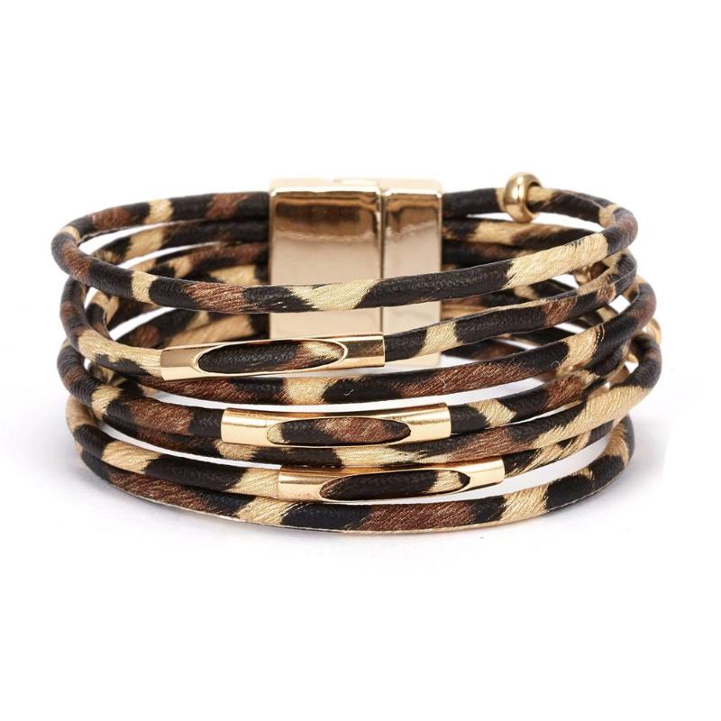 Classic Vintage Leopard Leather Bracelets For Women Charm Multilayer Wide Wrap Bracelet 2020 Fashion Bracelets & Bangle Jewelry
Classic Vintage Leopard Leather Bracelets For Women Charm Multilayer Wide Wrap Bracelet 2020 Fashion Bracelets & Bangle Jewelry