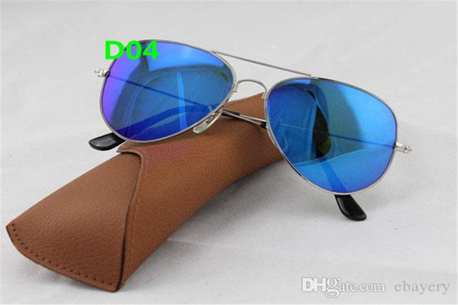 5pcs High quality Fashion Mirror Men Women Polit Flash Sunglasses UV400 Vintage Sport Sun glasses 58mm With box and Case
5pcs High quality Fashion Mirror Men Women Polit Flash Sunglasses UV400 Vintage Sport Sun glasses 58mm With box and Case