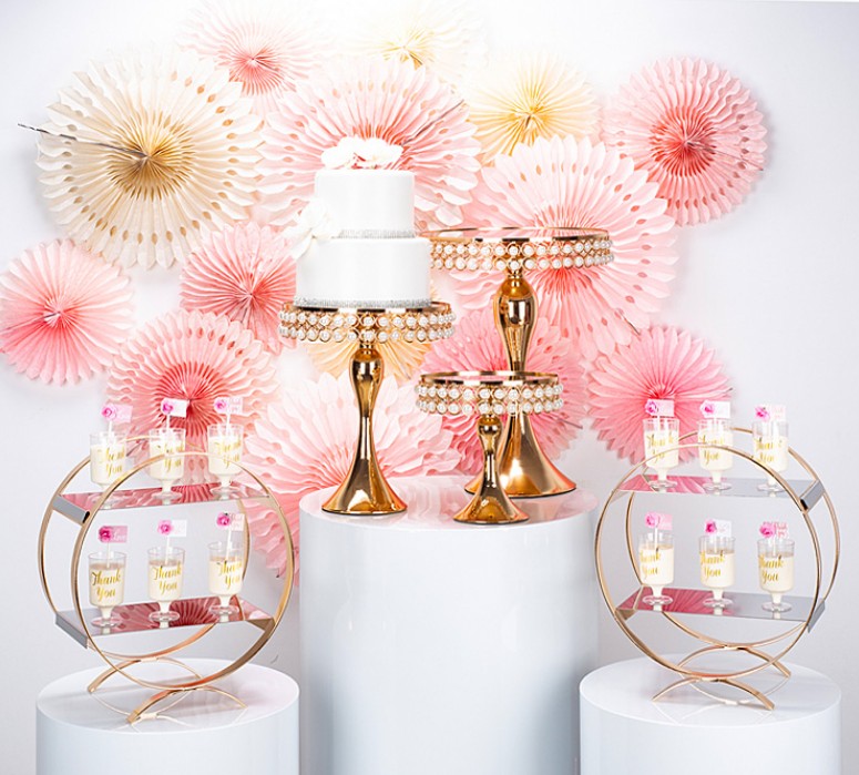 10pcs Outdoor Grand Event Backdrops Cylinder Plinth Pedestal Display Rack with Crystal Mirror Cake Stand for Birthday kids Party DIY Wedding