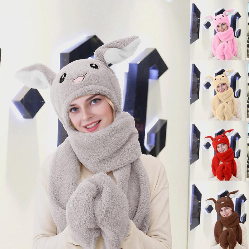 Cute 3 IN 1 Ear Hat Glove Scarf Faux Fur Can Move Airbag Magnet Cap Plush Dance icken Ski Hat winter accessories, Red
Cute 3 IN 1 Ear Hat Glove Scarf Faux Fur Can Move Airbag Magnet Cap Plush Dance icken Ski Hat winter accessories, Red