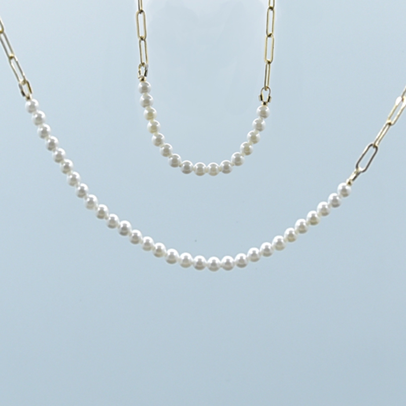 LONDANY Stitching Necklace Pearl Metal Chain Small Exquisite Adjustable Necklace Japanese Korean Popular Woman Student bracelet
LONDANY Stitching Necklace Pearl Metal Chain Small Exquisite Adjustable Necklace Japanese Korean Popular Woman Student bracelet