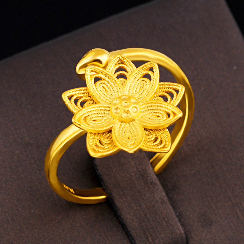 Simple Jewelry Flower Ring Adjustable Female Ring Beautifully Upscale Ethnic Style Rings Minimalist Female Jewelry Wholesale
Simple Jewelry Flower Ring Adjustable Female Ring Beautifully Upscale Ethnic Style Rings Minimalist Female Jewelry Wholesale