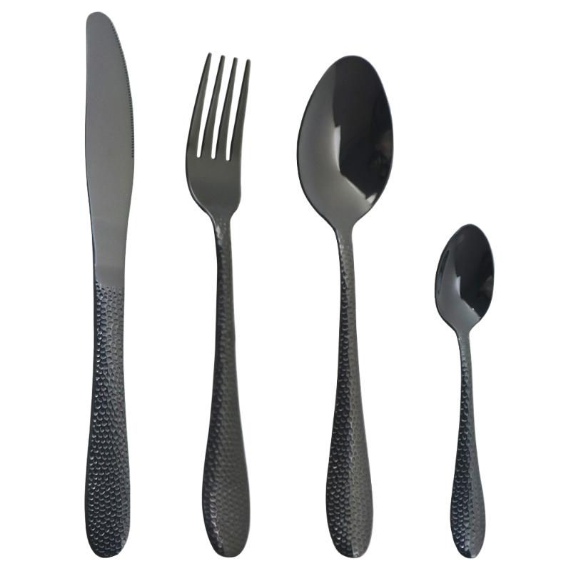 Black Western Flatware Set 4/8/16Pcs Cutlery Set Knives Forks Spoons Tableware Stainless Steel Dinnerware Silverware
Black Western Flatware Set 4/8/16Pcs Cutlery Set Knives Forks Spoons Tableware Stainless Steel Dinnerware Silverware