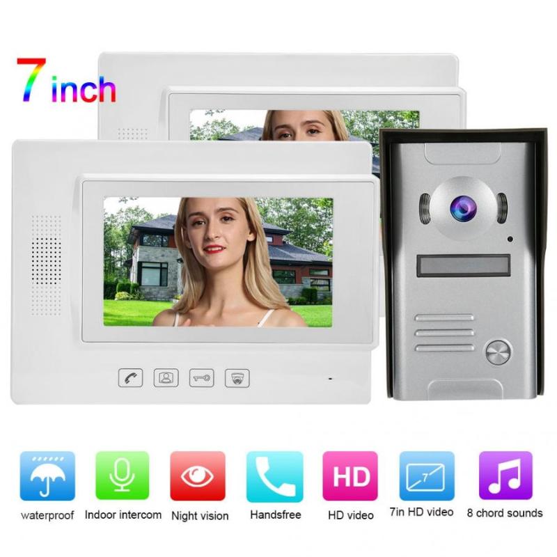 Zhudele 7inch Wired LCD Monitor Intercom Camera Video Door Phone Doorbell 110-240V
Zhudele 7inch Wired LCD Monitor Intercom Camera Video Door Phone Doorbell 110-240V