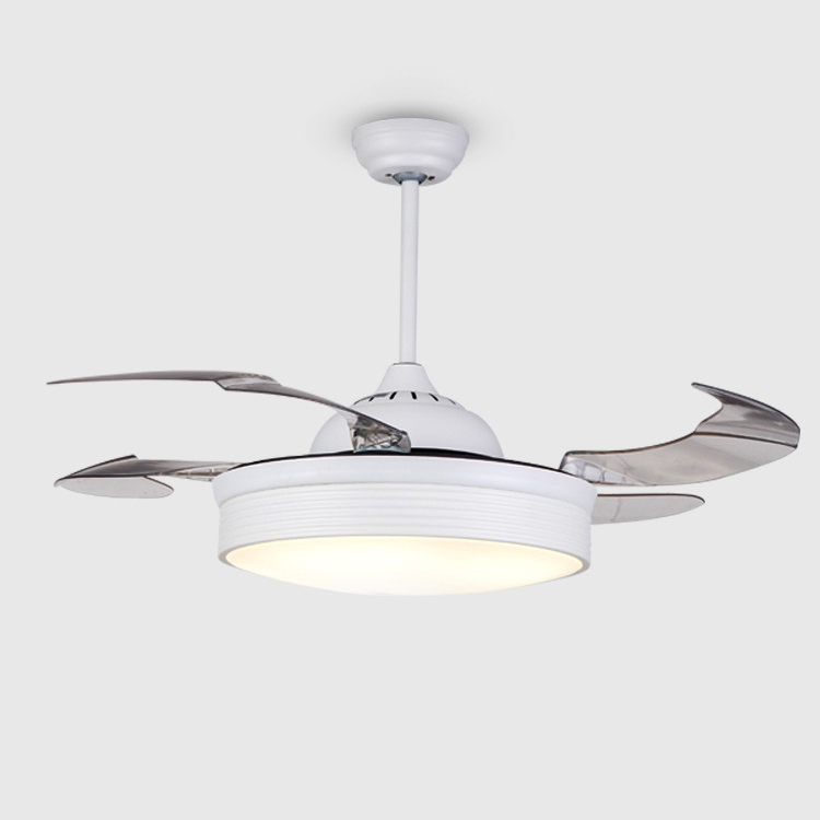 LED Remote Control 4 Blade Fan Chandelier Automatic Retractable Invisible Polished Chrome Fan Ceiling Light Lamp AC 110/220V
LED Remote Control 4 Blade Fan Chandelier Automatic Retractable Invisible Polished Chrome Fan Ceiling Light Lamp AC 110/220V