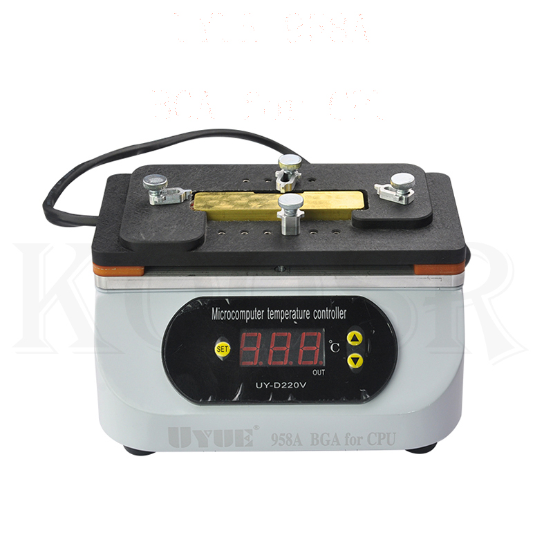 UYUE 958A Desoldering Rework Station Heating Plate for Motherboard CPU Remover Chip Disassembly 110v 220v Removable
UYUE 958A Desoldering Rework Station Heating Plate for Motherboard CPU Remover Chip Disassembly 110v 220v Removable