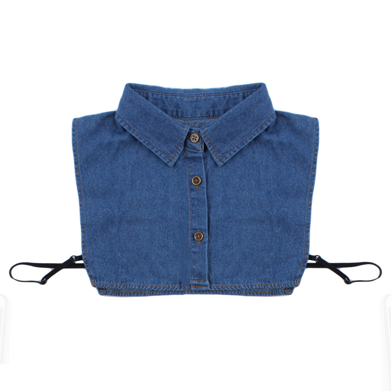 Women Denim Fake Collar Detachable Solid Lapel Necklace Shirt Fake False Collar Lapel Blouse Top Women Clothes Decor
Women Denim Fake Collar Detachable Solid Lapel Necklace Shirt Fake False Collar Lapel Blouse Top Women Clothes Decor
