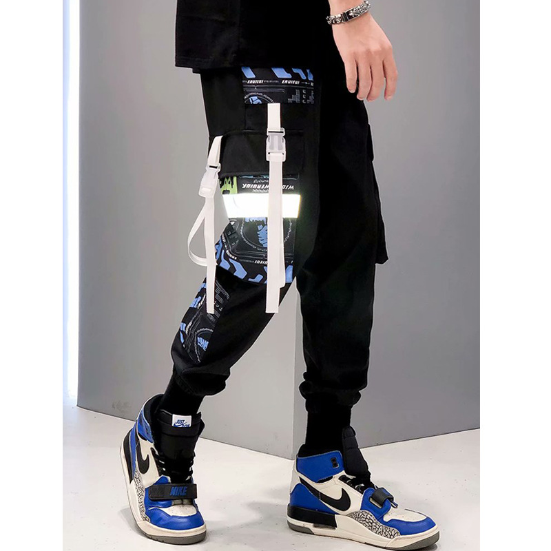 2021 Cargo Pants Men Solid Color Black Loose Casual Jogger Reflective Pocket Elastic waist Ankle Length Trousers Techwea 3XL, Image
2021 Cargo Pants Men Solid Color Black Loose Casual Jogger Reflective Pocket Elastic waist Ankle Length Trousers Techwea 3XL, Image
