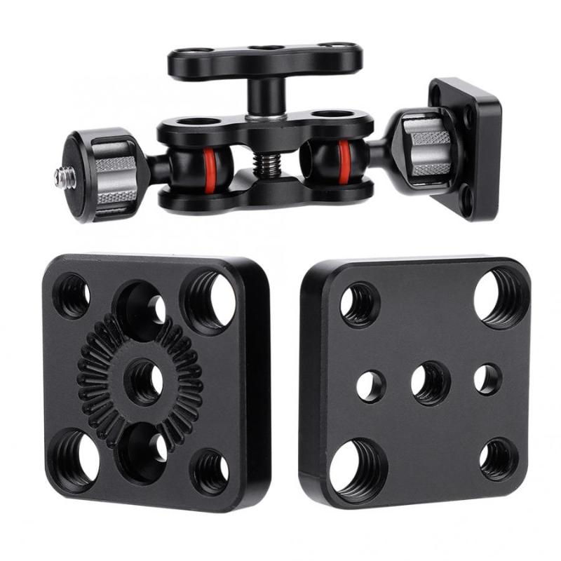 Multi-Function Dual Ball Head Hot Shoe Magic Arm Mount Adapter 180 Degree Rotatable Quick Release Plate Photography Accessory
Multi-Function Dual Ball Head Hot Shoe Magic Arm Mount Adapter 180 Degree Rotatable Quick Release Plate Photography Accessory