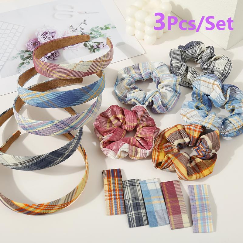 Fashion 3Pcs/Set New Big Lattice Simple Hairpin Hair Accessories Lattice Barrette Sweet Hair Hoop Holder Women Girls Headdress
Fashion 3Pcs/Set New Big Lattice Simple Hairpin Hair Accessories Lattice Barrette Sweet Hair Hoop Holder Women Girls Headdress
