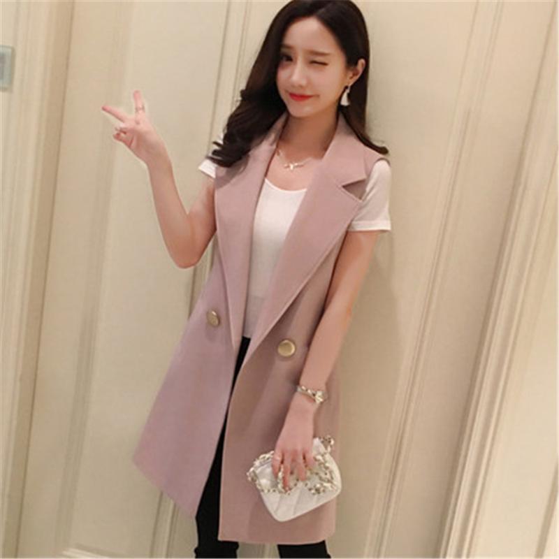 2020 Suit Vest Women Spring Summer Elegant Long Vest Coat Sleeveless Black Cardigan Blazer Jacket Waistcoat PZ2636
2020 Suit Vest Women Spring Summer Elegant Long Vest Coat Sleeveless Black Cardigan Blazer Jacket Waistcoat PZ2636