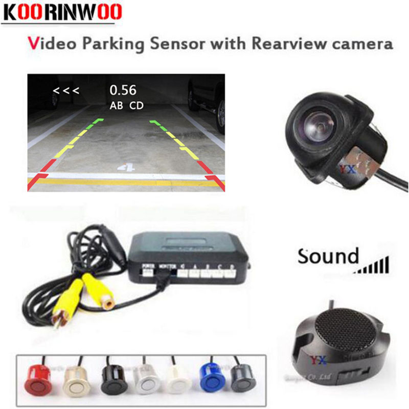 Koorinwoo Dual Core CPU Car Parking Sensor 4 Buzzer Radar Car Rear view camera Reverse Cam detector Parktronic Parking Assist
Koorinwoo Dual Core CPU Car Parking Sensor 4 Buzzer Radar Car Rear view camera Reverse Cam detector Parktronic Parking Assist