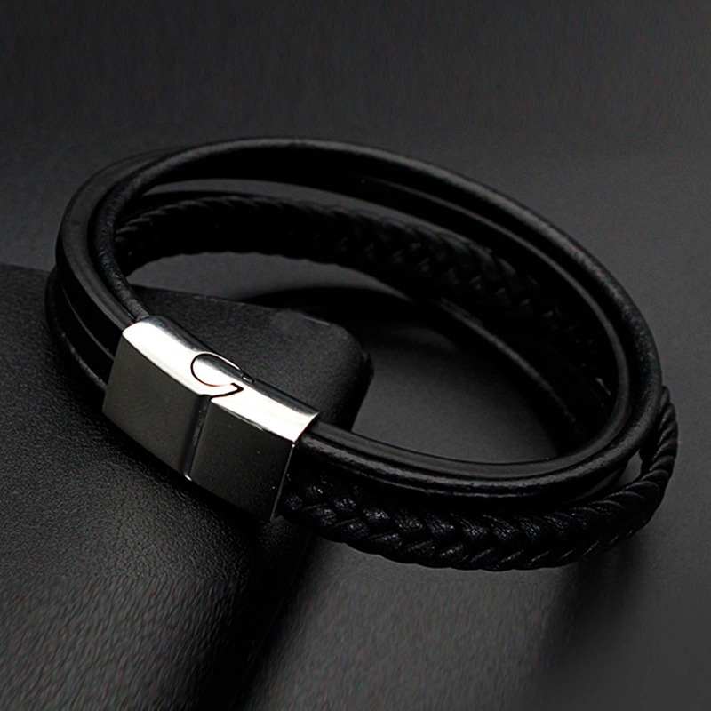 Mens Bracelets 2020 Multilayer Leather Bracelet Men Jewelry Pulseras Fashion Vintage Style Handmade Stainless Steel Jewellery
Mens Bracelets 2020 Multilayer Leather Bracelet Men Jewelry Pulseras Fashion Vintage Style Handmade Stainless Steel Jewellery