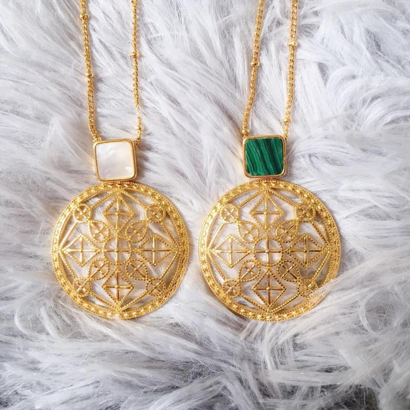 Fashion Luxury Geometry Pendant Necklace For Women Gold Color Chain Designer Jewelry High Quality Mix Style 45CM, Silver
Fashion Luxury Geometry Pendant Necklace For Women Gold Color Chain Designer Jewelry High Quality Mix Style 45CM, Silver