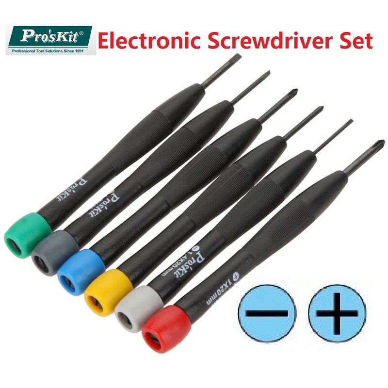 Pro'sKit Electronic Screwdriver Set Watch Repair Precision Screwdriver Kit DIY Cross Slotted
Pro'sKit Electronic Screwdriver Set Watch Repair Precision Screwdriver Kit DIY Cross Slotted