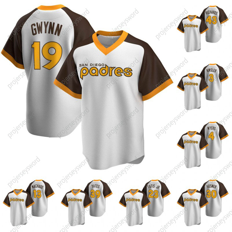 San Diego Jersey Wil Myers Manny Machado Tony Gwynn Fernando Tatis Jr. Eric Hosmer Kirby Yates Garrett Richards Ian Kinsler Baseball Jerseys, 13
San Diego Jersey Wil Myers Manny Machado Tony Gwynn Fernando Tatis Jr. Eric Hosmer Kirby Yates Garrett Richards Ian Kinsler Baseball Jerseys, 13