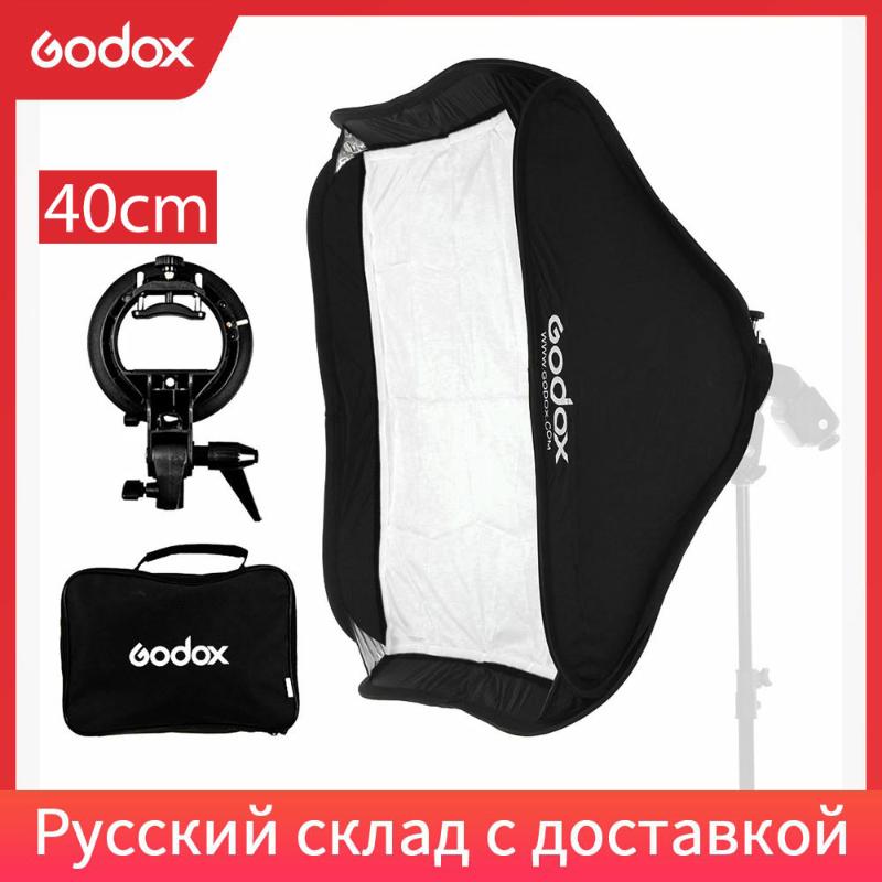 Godox 40 x 40cm 15" * 15" Softbox Diffuser with S-type Bracket Bowens Holder for Speedlite Flash
Godox 40 x 40cm 15" * 15" Softbox Diffuser with S-type Bracket Bowens Holder for Speedlite Flash