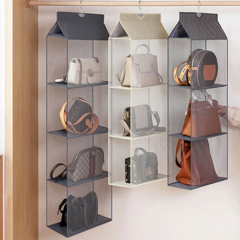 Multi Layers Transparent Hanging Handbag for Wardrobe Closet Dust-proof Storage Case Wallet Big Tote Bag Clothes Organizer, A1
Multi Layers Transparent Hanging Handbag for Wardrobe Closet Dust-proof Storage Case Wallet Big Tote Bag Clothes Organizer, A1