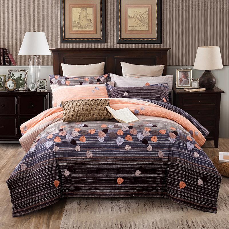 Leaves Printed Duvet Cover Set Ultra Soft Heavyweigh Brushed Cotton 4Pcs Bedding Set Comforter Cover Quilt Pillow Shams, Color 7
Leaves Printed Duvet Cover Set Ultra Soft Heavyweigh Brushed Cotton 4Pcs Bedding Set Comforter Cover Quilt Pillow Shams, Color 7