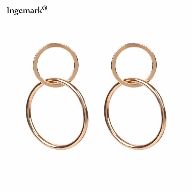 Ingemark Cute Korean Number Eight Hollow Geometric Double Round Circle Stud Earrings for Women Simple Metal Earing Ear Jewelry
Ingemark Cute Korean Number Eight Hollow Geometric Double Round Circle Stud Earrings for Women Simple Metal Earing Ear Jewelry