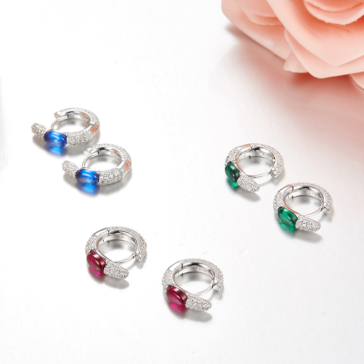 SLJELY Fashion Design Cubic Zirconia Candy Hoop Earrings with Green Blue Red Stone for Women 925 Sterling Silver Fashion Jewelry
SLJELY Fashion Design Cubic Zirconia Candy Hoop Earrings with Green Blue Red Stone for Women 925 Sterling Silver Fashion Jewelry