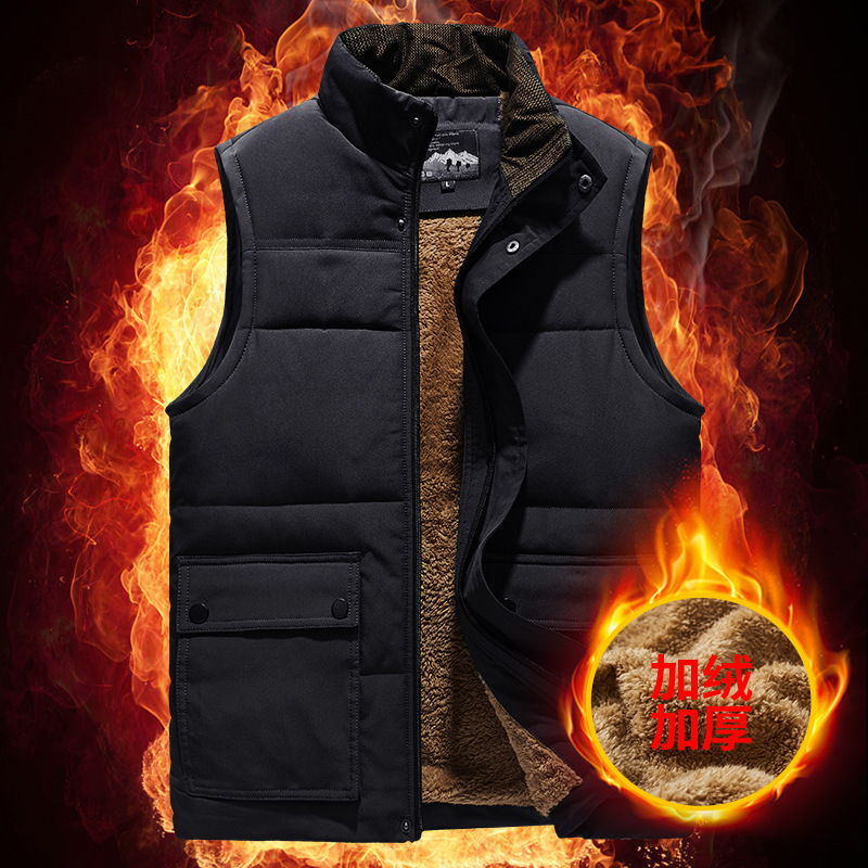 Outdoor Tactical Winter Men Plus Velvet Keep Warm Multi Pocket Vest Hiking Camping Sleeveless Loose Coat, Black
Outdoor Tactical Winter Men Plus Velvet Keep Warm Multi Pocket Vest Hiking Camping Sleeveless Loose Coat, Black