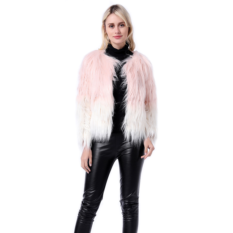 Fashion Furry Faux Fur Coat Women Fluffy Warm Long Sleeve Female Outerwear Autumn Winter Coat Jacket Hairy O-Neck Overcoat PC315, Black gray
Fashion Furry Faux Fur Coat Women Fluffy Warm Long Sleeve Female Outerwear Autumn Winter Coat Jacket Hairy O-Neck Overcoat PC315, Black gray